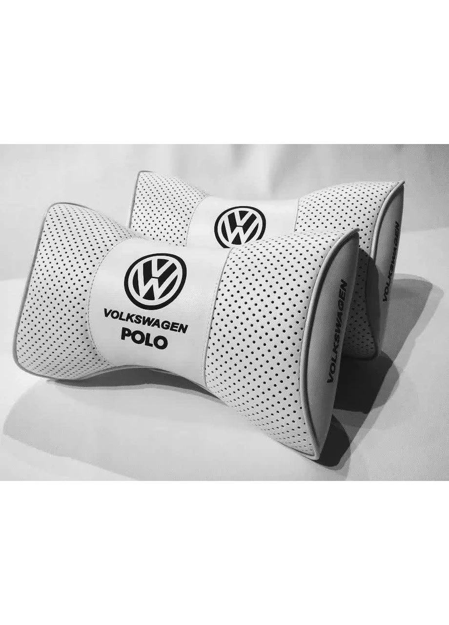 Подушка підголівник VOLKSWAGEEN POLO білий 2шт No Brand (361182469)