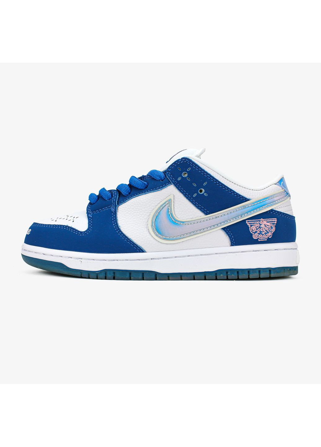 Кросівки жіночі і чоловічі Nike SB Dunk "BORN and RAISED" blue white | Найк СБ Данк сині білі No Brand сині демісезони (369370214)