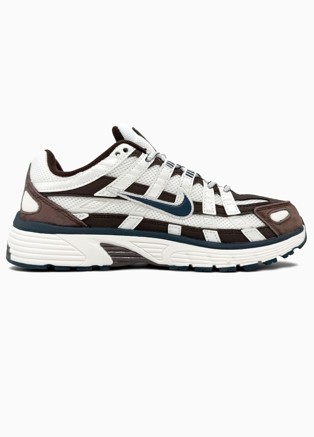 Кросівки жіночі і чоловічі Nike P-6000 White Brown | Найк Р-6000 коричневі No Brand коричневі демісезони (342717906)