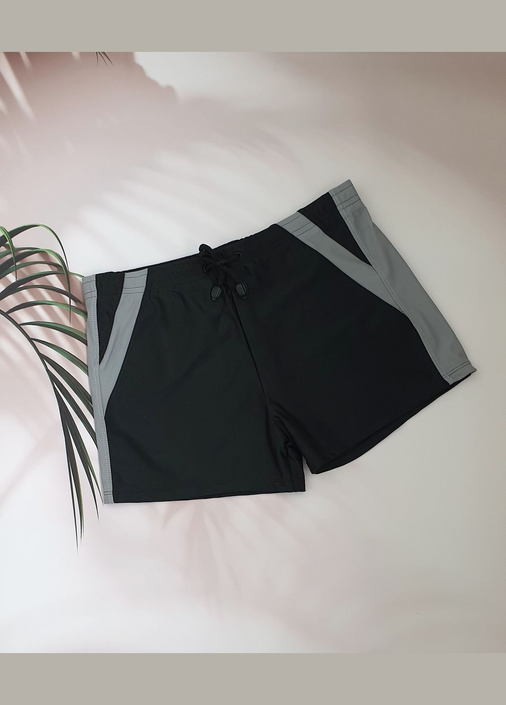 Мужские черные спортивные, пляжные мужские купальные боксеры шорты No Brand