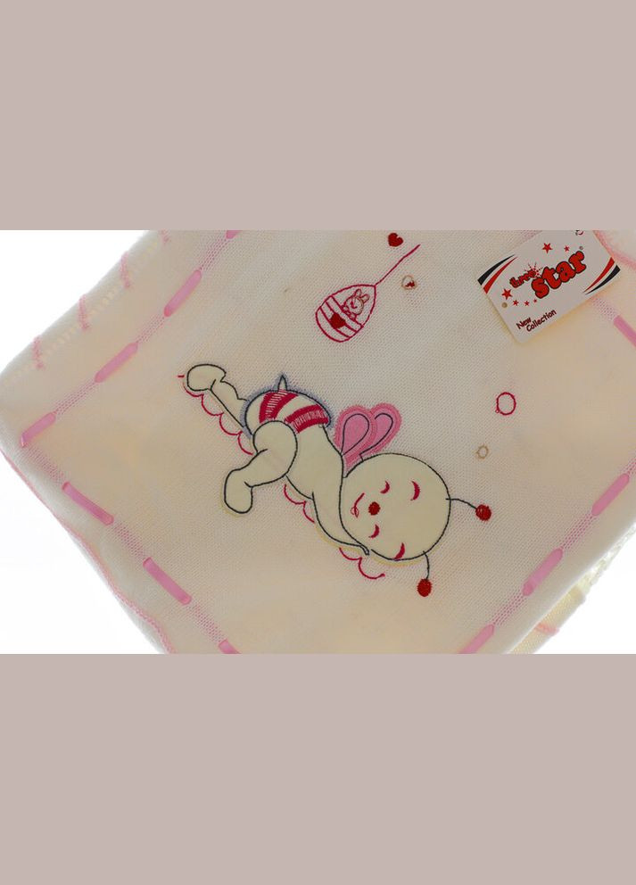 Плед на травке для девочки Пчелка 80*100 см розовый (32781) BABYKROHA (303924657)