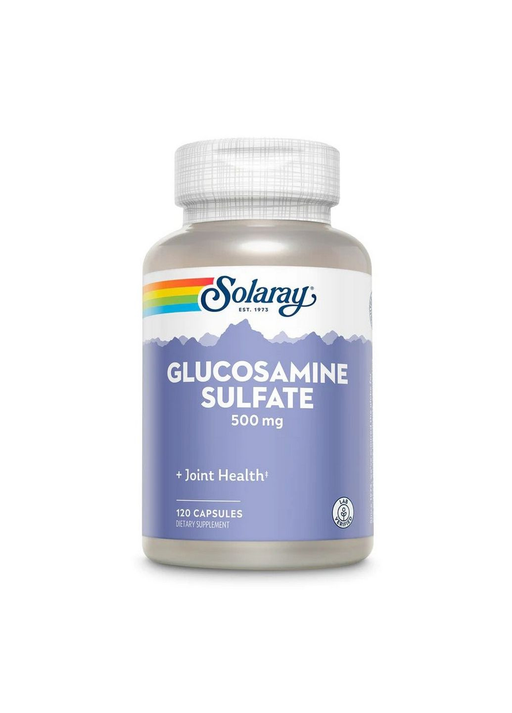 Препарат для суглобів та зв'язок Glucosamine Sulfate 500 mg, 60 капсул Solaray (293421773)