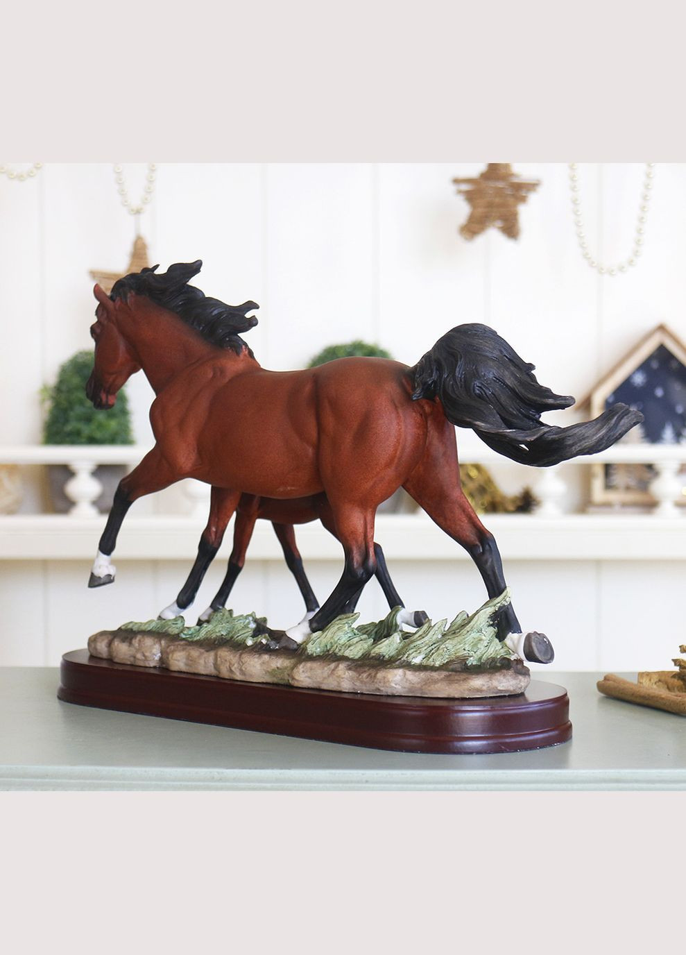 Статуэтка Семья лошадей с жеребцом (SM001393) Гранд Презент (282743595)