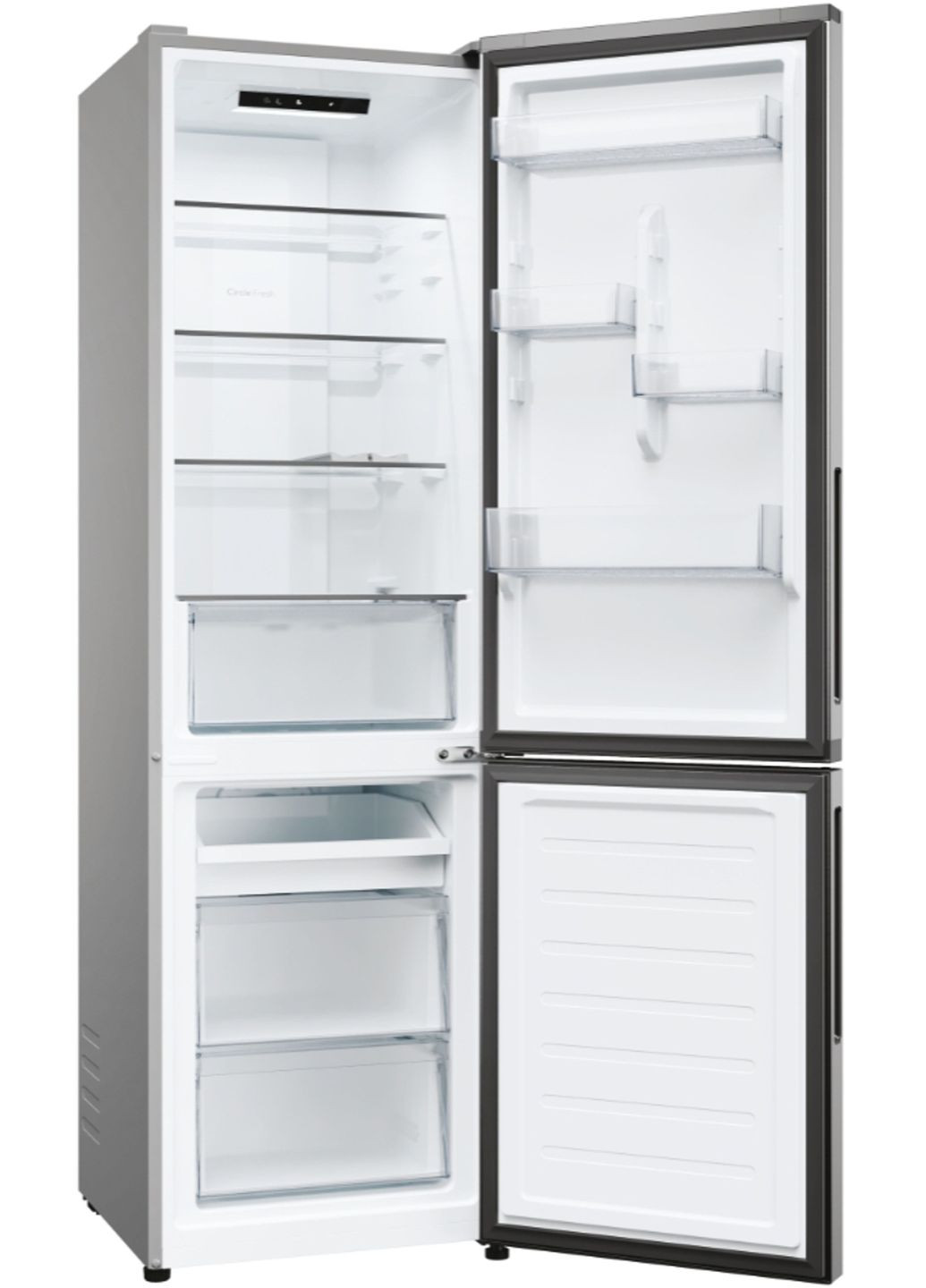 Холодильник с нижн. мороз., 182.5x54.5х60, холод.отд.-197л, мороз.отд.-82л, 2дв., А+, NF, нерж Candy