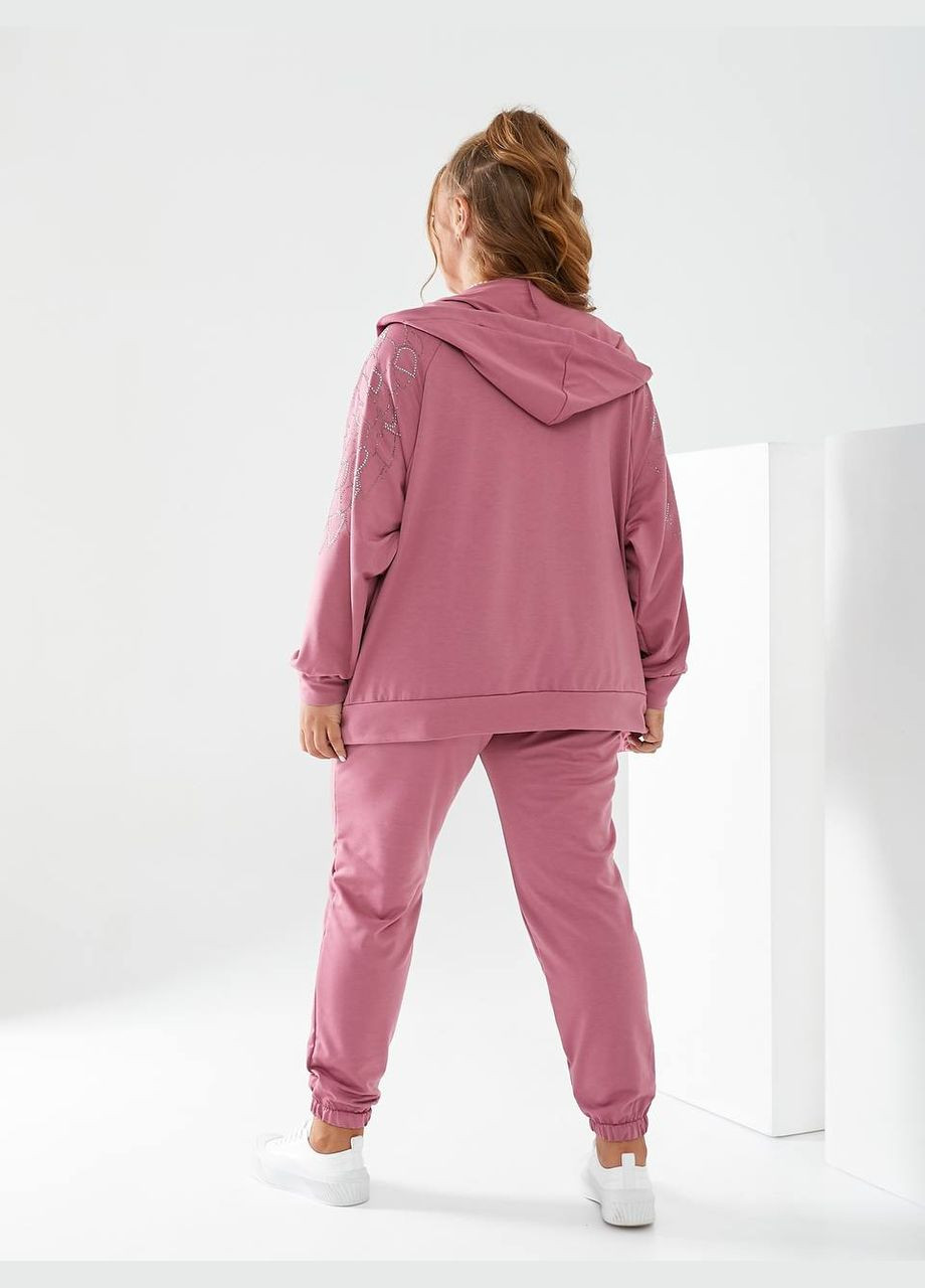 Жіночий прогулянковий костюм колір фрез р.56/58 453856 New Trend (289469025)