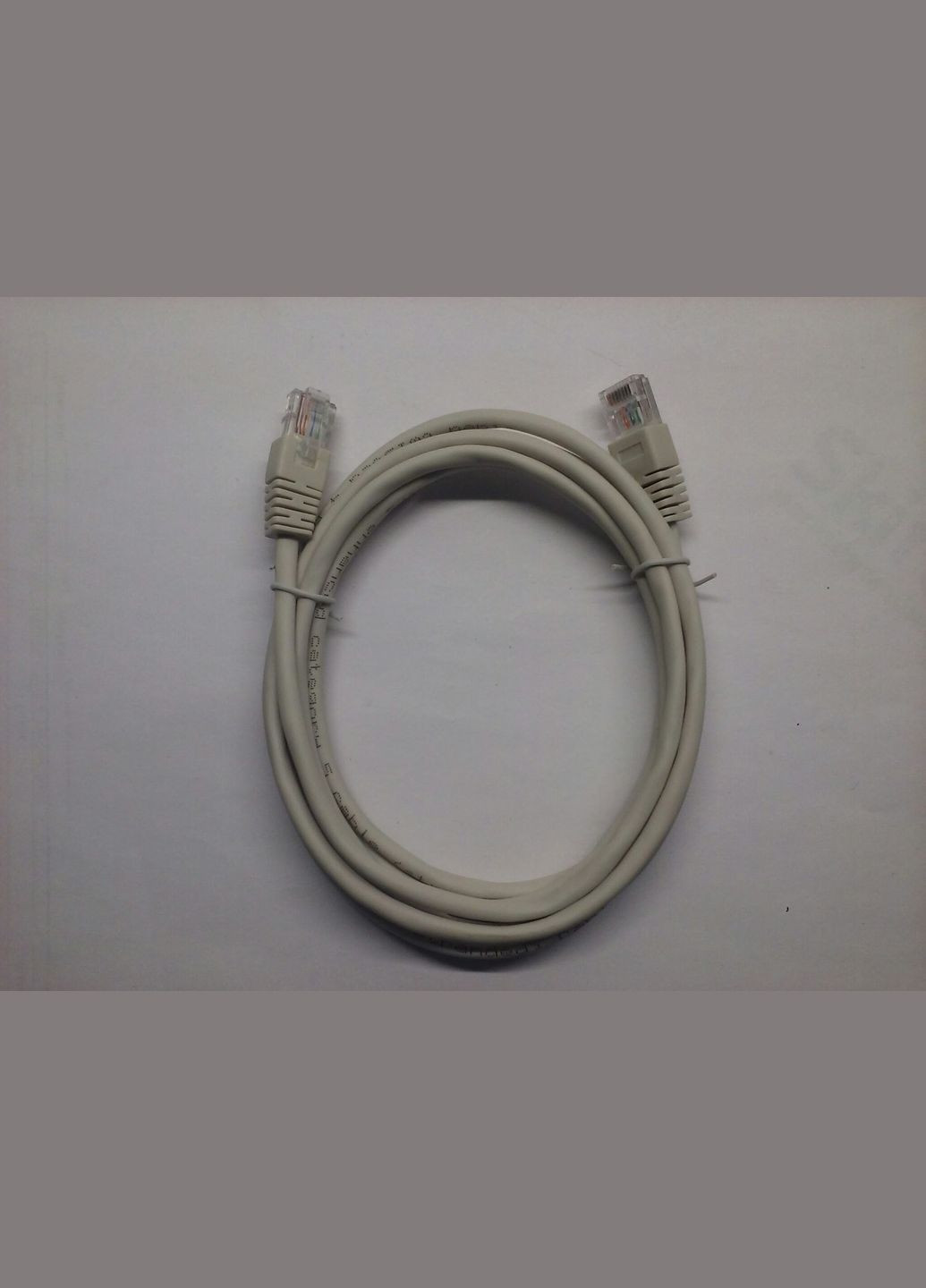 Патчкорд Utp Cat.5e 2 метри мережевий кабель обтискний сірий Ritar (279554310)