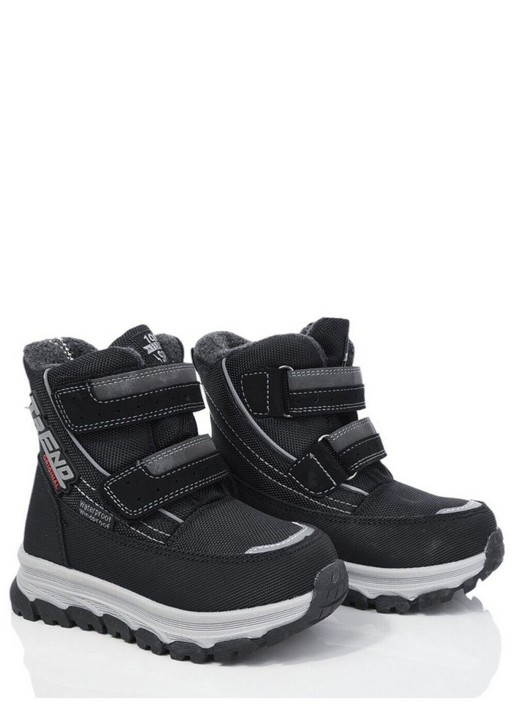 Черные кэжуал зимние сноубутсы на овчине p11202c Biki