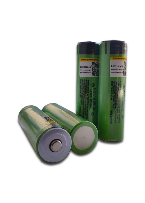 Акумулятор Lii-34B 18650 Li-Ion Опуклий контакт 3400mah 3.7V 6А Зелений LiitoKala (361309582)