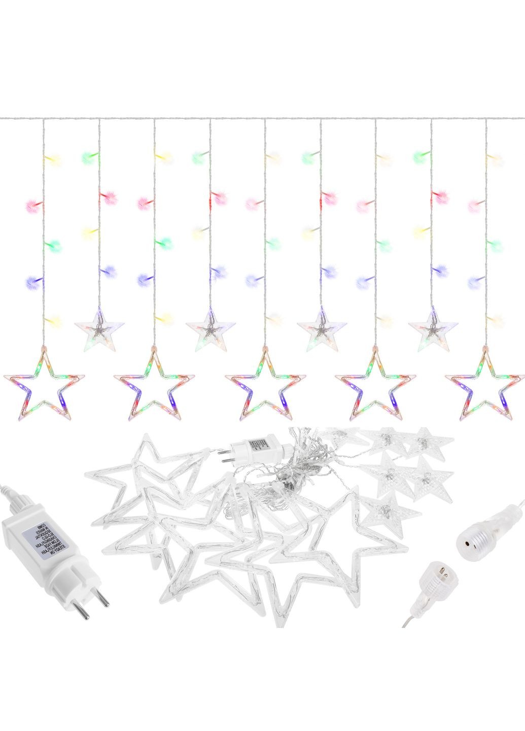 Гирлянда бахрома уличная (наружная) 2 м 138 LED Mix Springos CL4017 (323163740)