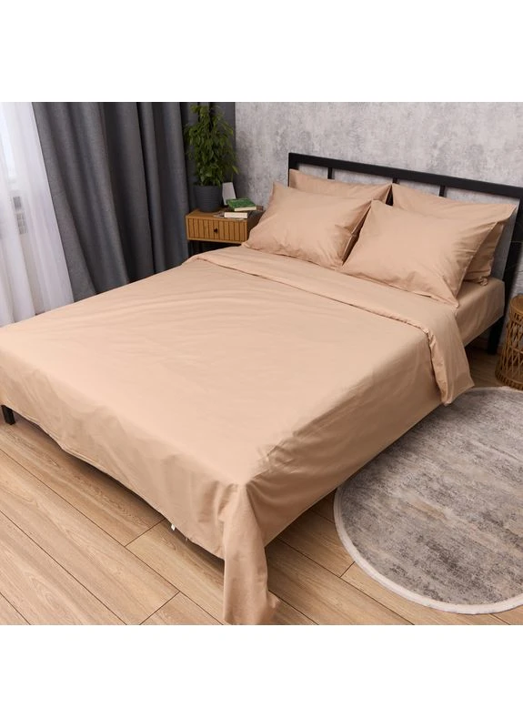Комплект постільної білизни Сатин Premium King Size 220x240 наволочки 2х50х70 (MS-820016696) Moon&Star Cream Touch (400235549)