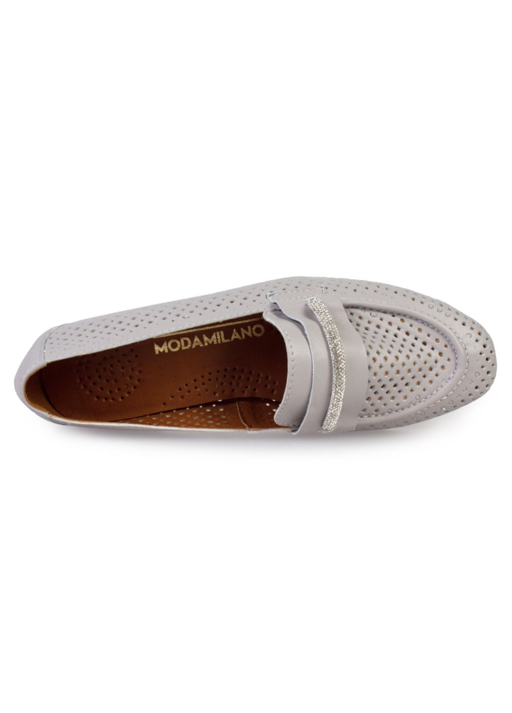 Туфли лоферы женские бренда 8200505_(1) ModaMilano на среднем каблуке
