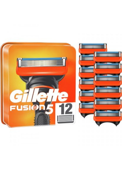 Змінні касети (7702018441075) Gillette fusion5 12 шт. (268143586)