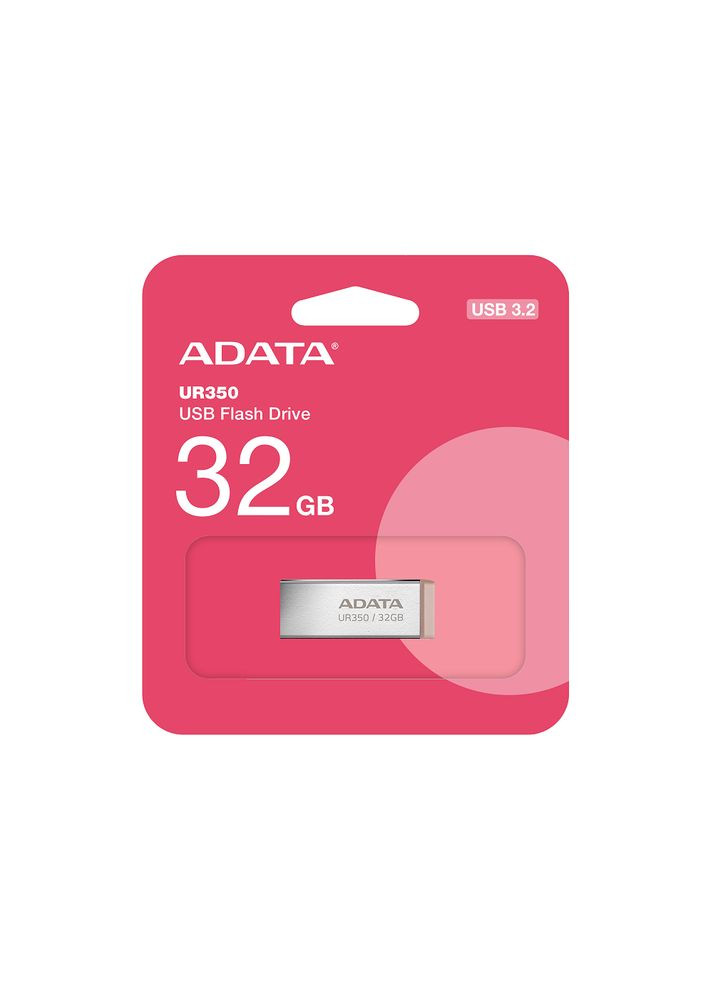 Флеш-накопитель USB 3.2 UR 350 32Gb Silver/Beige (-32G-RSR/BG) ADATA UR350 (365817667)