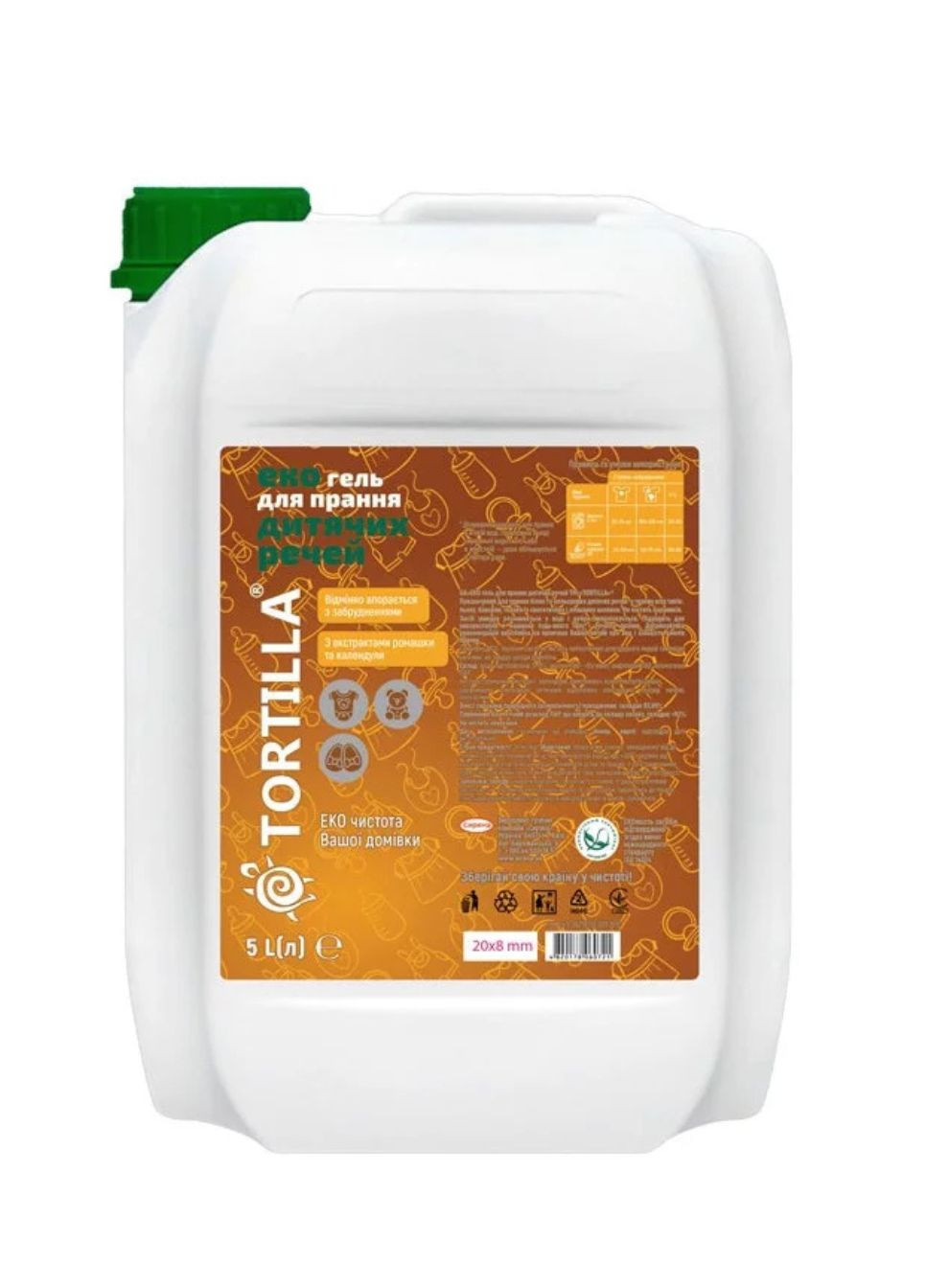 Эко гель для стирки детских вещей 5 л Tortilla (304429329)