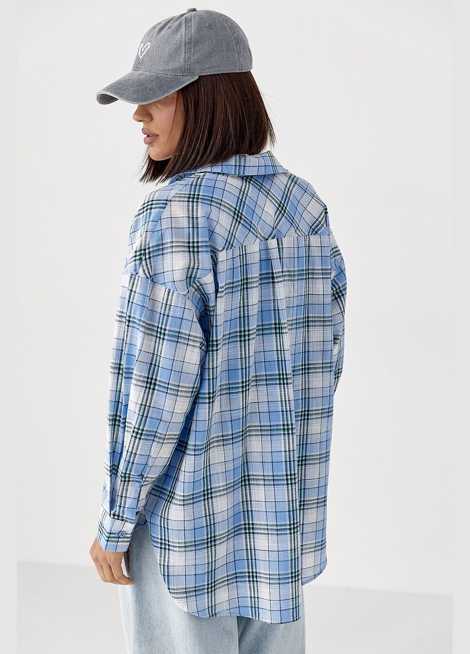 Голубой рубашка Lurex