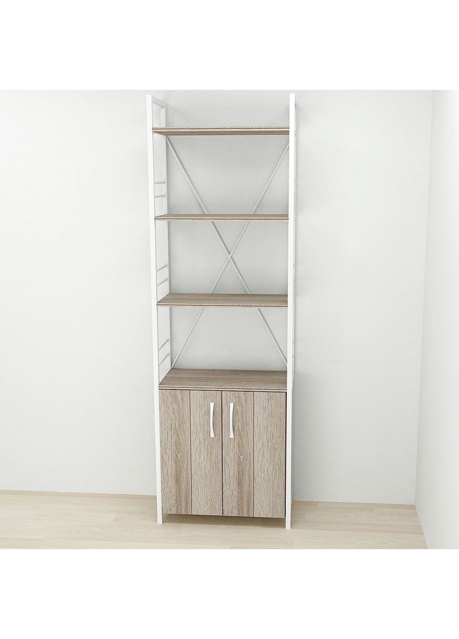 Этажерка 4/60 Серии Конект с тумбой 179x60x28 ДСП Сонома Трюфель (FRD-104495) Ferrum-decor (361113658)