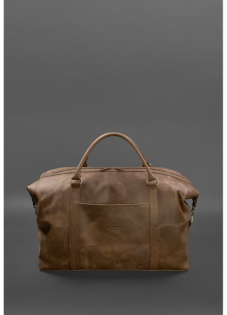 Кожаная дорожная сумка темно-коричневая Crazy Horse BlankNote (348359119)