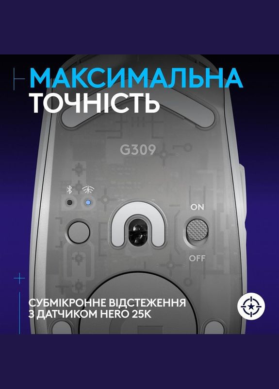 Мышь беспроводная G309 White (910-007207) Logitech (314975899)