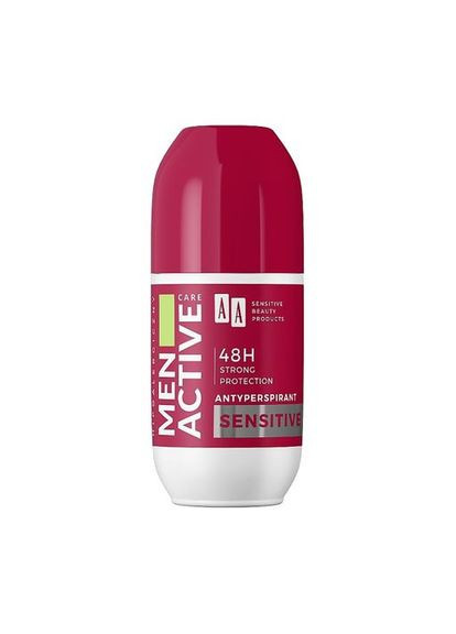 Кульковий антиперспірант AA Men Active Care Antyperspirant Sensitive чоловічий, 50 мл No Brand (365841969)