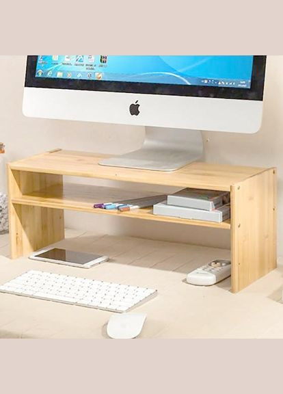 Підставка для монітора з дерева Хаджера 1 ваніль (ПДМ-102402) No Brand (328414374)