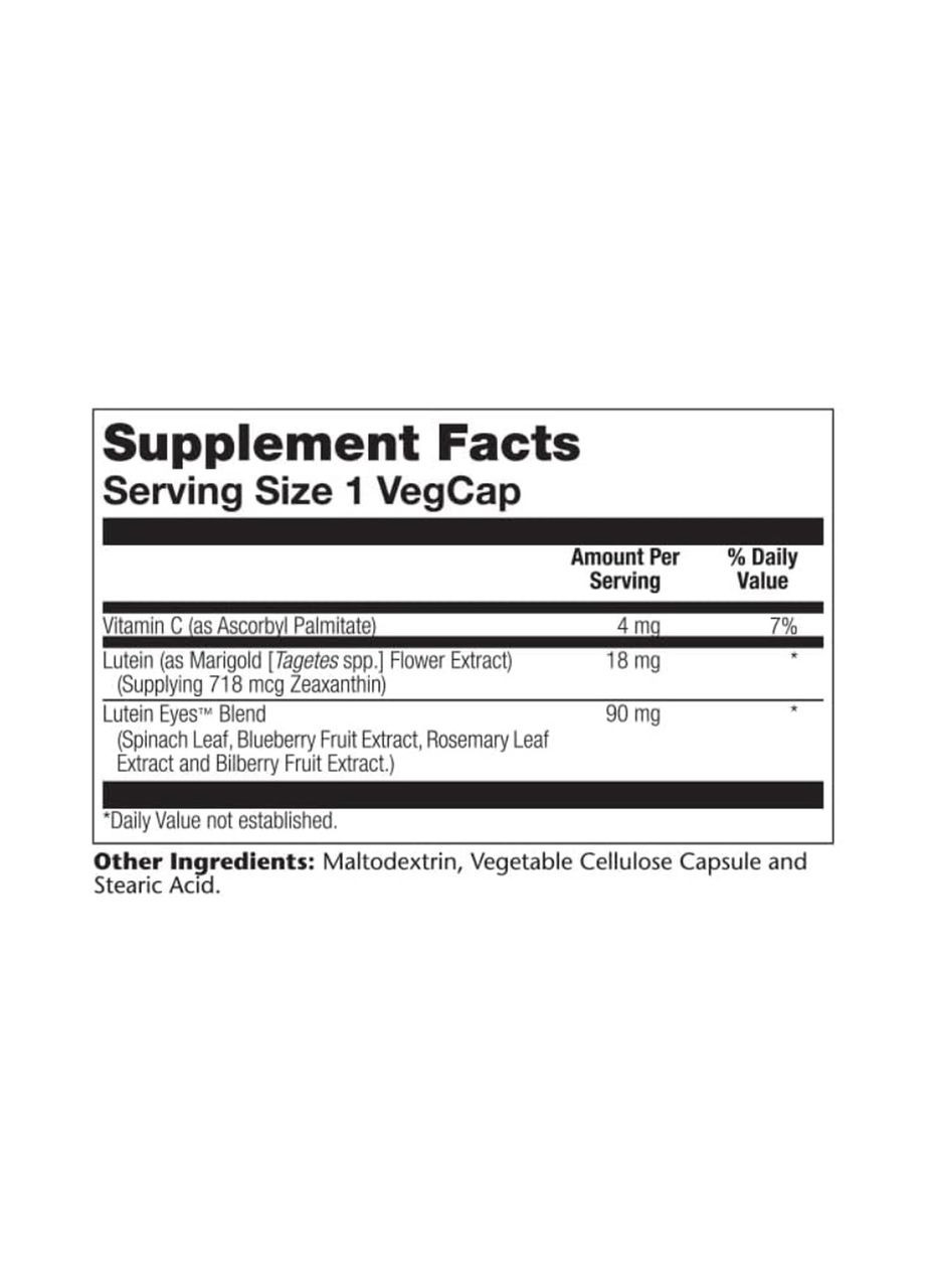 Lutein Eyes 18 - 30 vcaps Solaray (369400669)