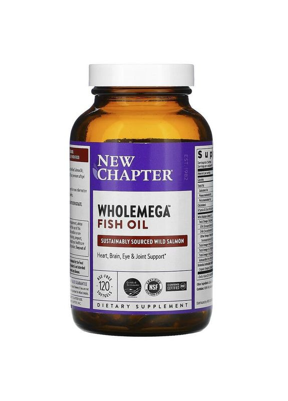 Жир аляскинского лосося, Alaskan Salmon Oil,, 1000 мг, 120 капсул New Chapter (351384123)