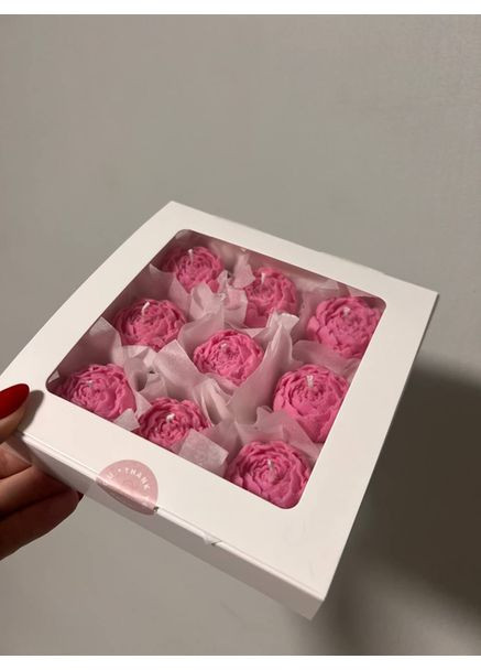 Набор свечей пионов розовый аромат Вечерний променад Hand Made (360728635)