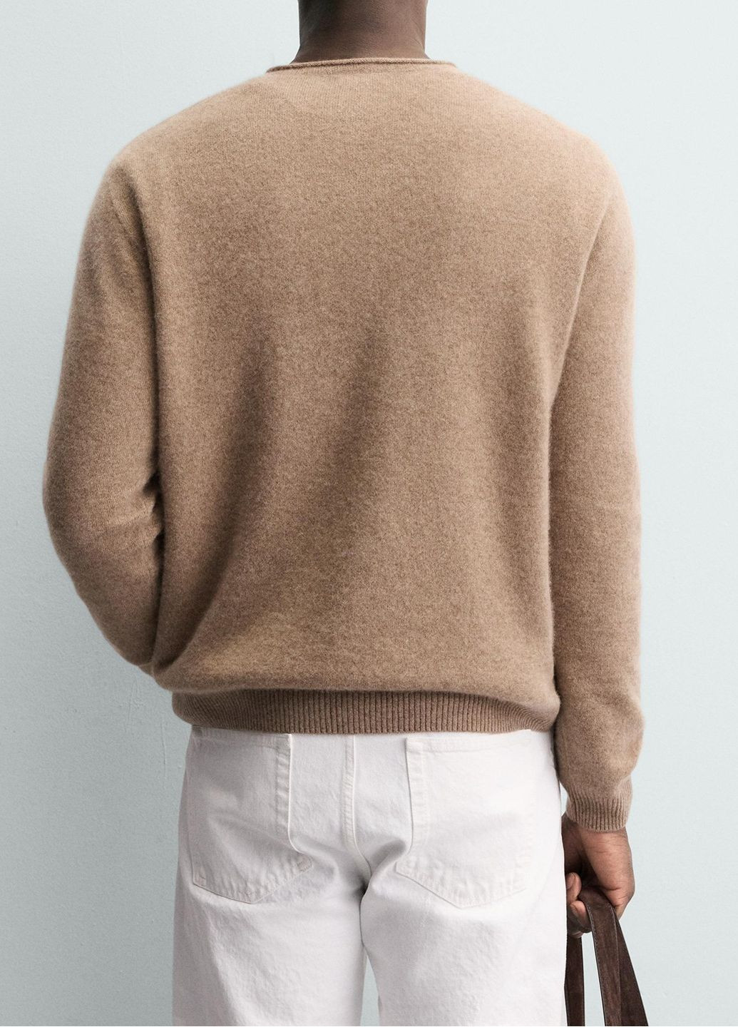 Темно-бежевый демисезонный свитер Zara