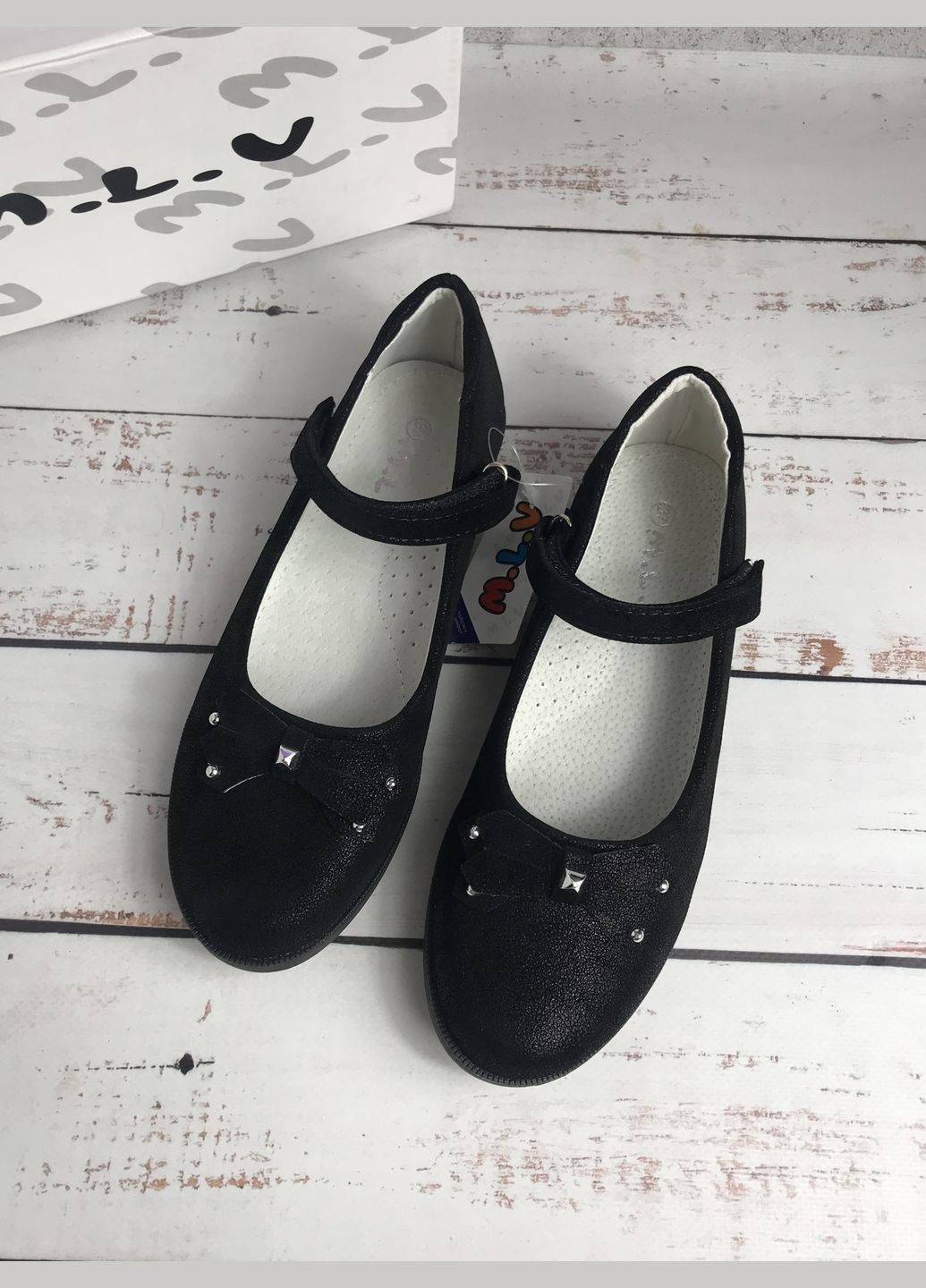 Дитячі туфлі для дівчинки Чорний (189) M.L.V (347236350)