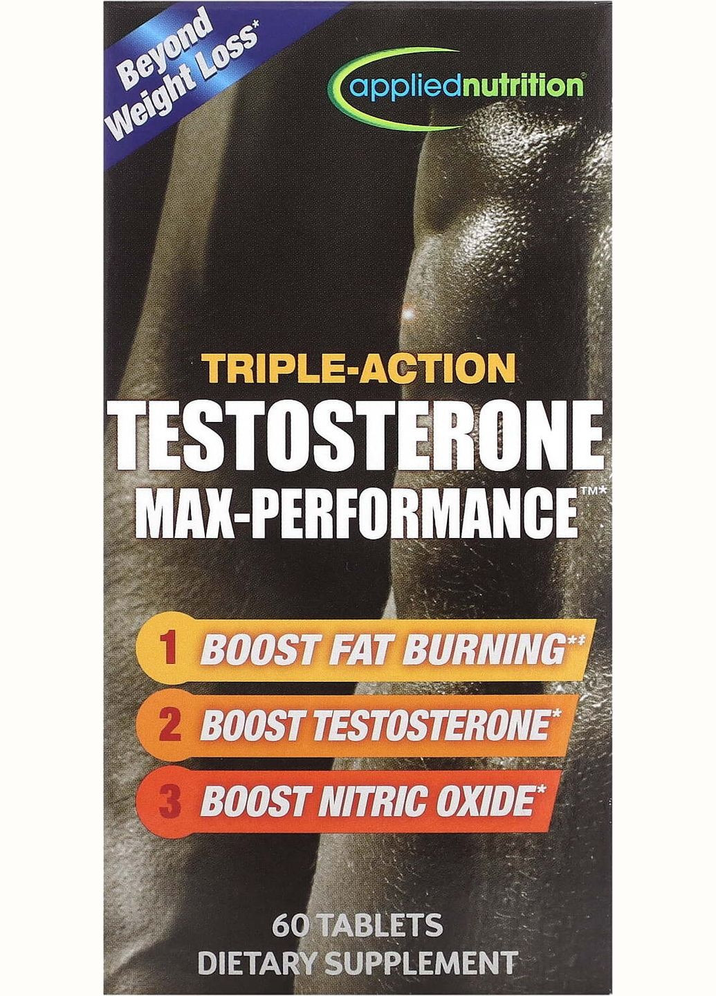 Тестостероновый бустер Triple-Action Testosterone Max-Performance 60 Tablets Applied Nutrition (291848513)