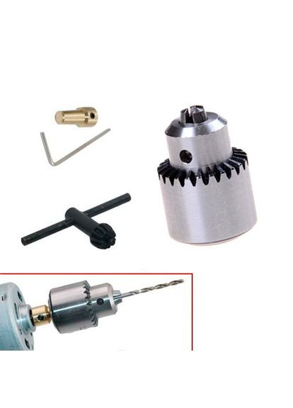 Мини патрон сверлильный 0.3-4мм под 3.17мм JT0 вал для микродрели PCB, 101370 No Brand (372492673)