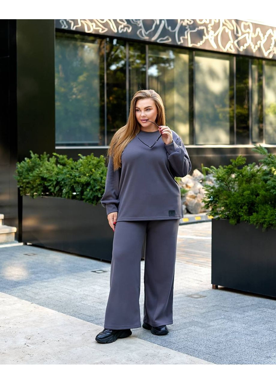 Жіночий костюм з теплого трикотажу Fashion (366018131)