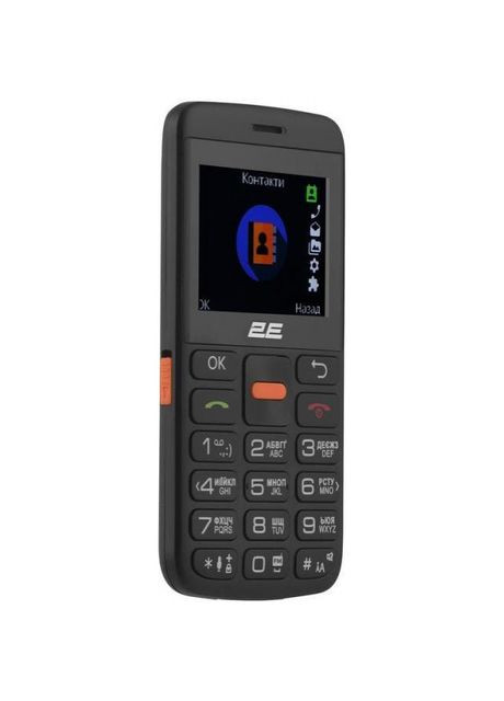 Мобільний телефон (бабушкофон) T180 MAX Black (688130251051) 2E (330029925)