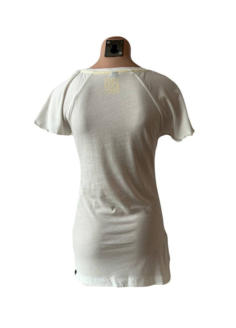 Белая летняя футболка синий Gsus Sindustries