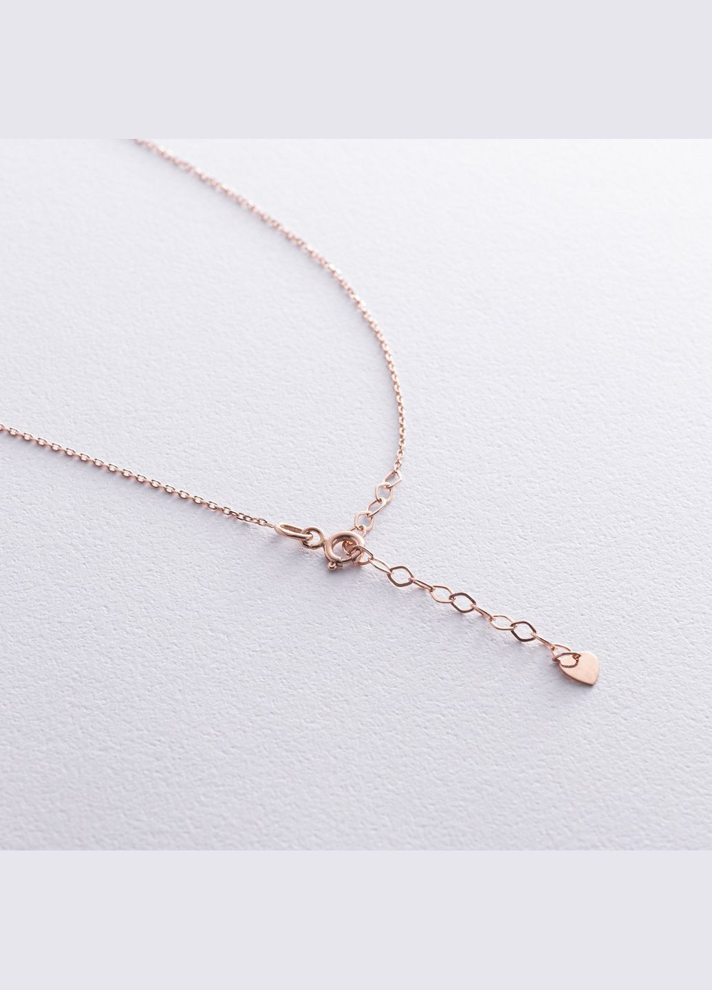 Кольє - краватка Кольори свободи у червоному золоті (фіаніти) кол02336 43 Oniks (264393085)