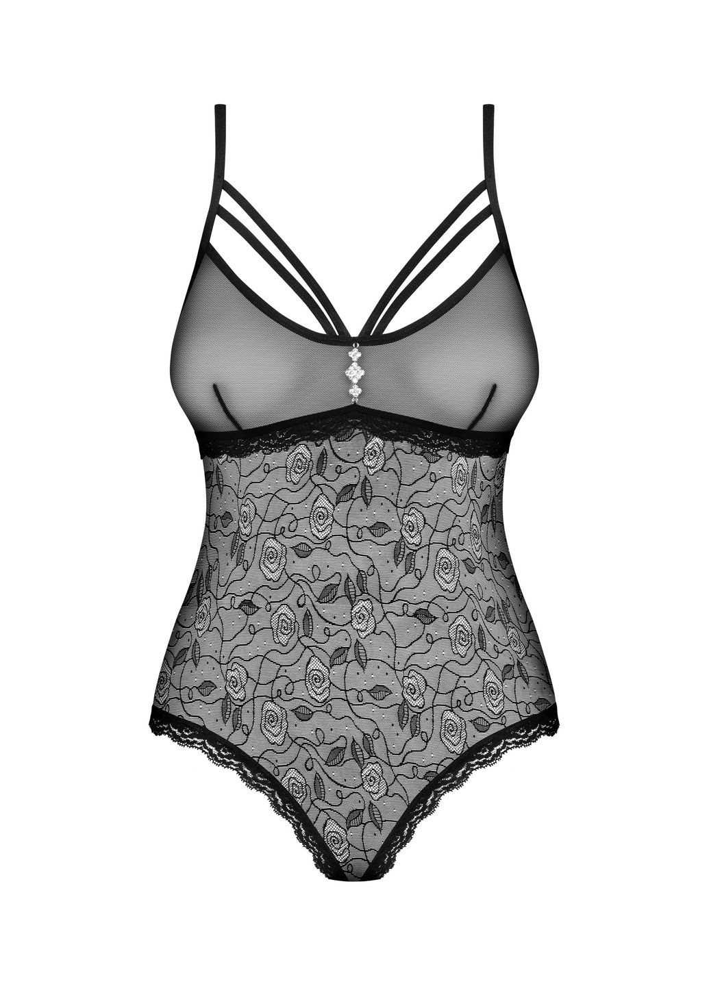 Боді 818-TED-1 з вишивкою Obsessive (335833457)