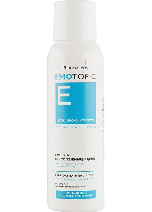 Емульсія для сухої, схильної до атопії шкіри E Emotopic Everyday Bath Emulsion 200ml (252749-57344) Pharmaceris (368646340)