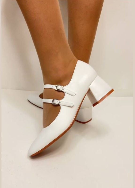 Meideli Туфлі жіночі мері джейн білий з штучна шкіра, — всесезон (324272086)