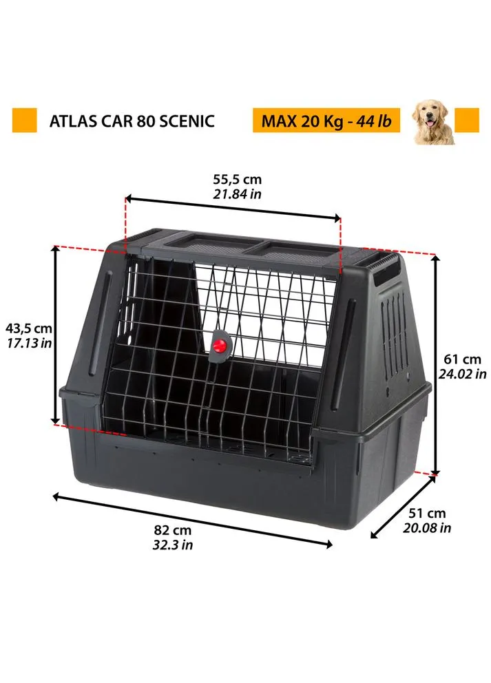 Автомобильная переноска для собак 82 x 51 x h 61 см ATLAS CAR SCENIC (A-036818) Ferplast (366817065)