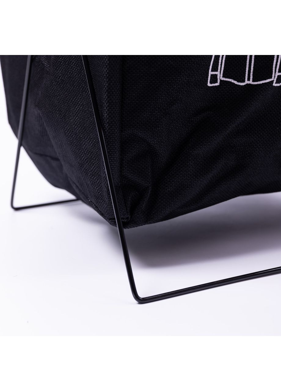 Кошик для білизни на підставці 36×32×52 (см) м'який Чорний HP-41-11B Yiwu (370800316)