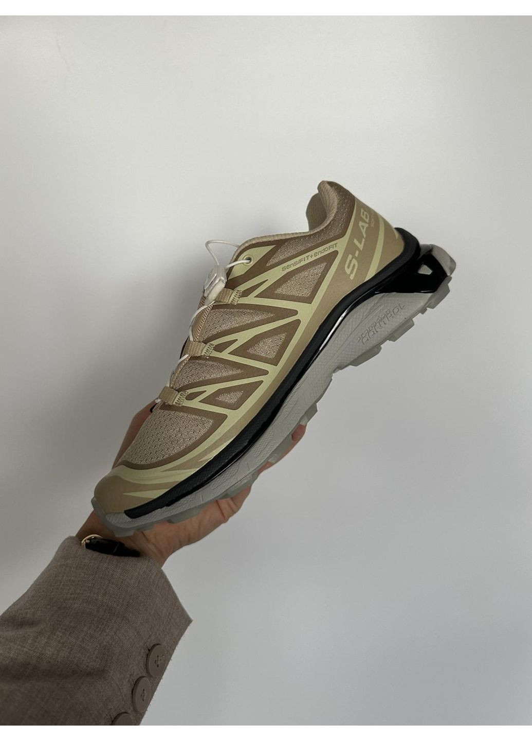 КРОССОВКИ ЖЕНСКИЕ SALOMON S LAB XT-6 CLEAR SAFARI САЛОМОН ХТ-6 No Brand бежевые демисезоны (367167009)