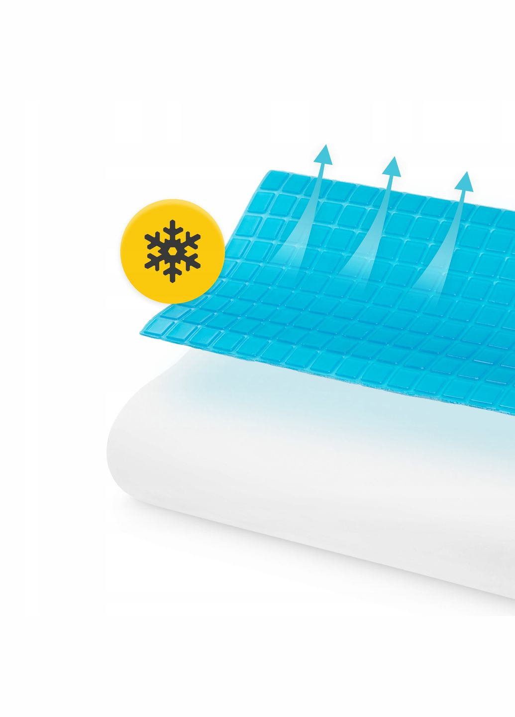 Подушка ортопедическая Ergo+ Small 30 x 50 см охолоджуюча для сна White (P-5907739319418) 4FIZJO (327400662)