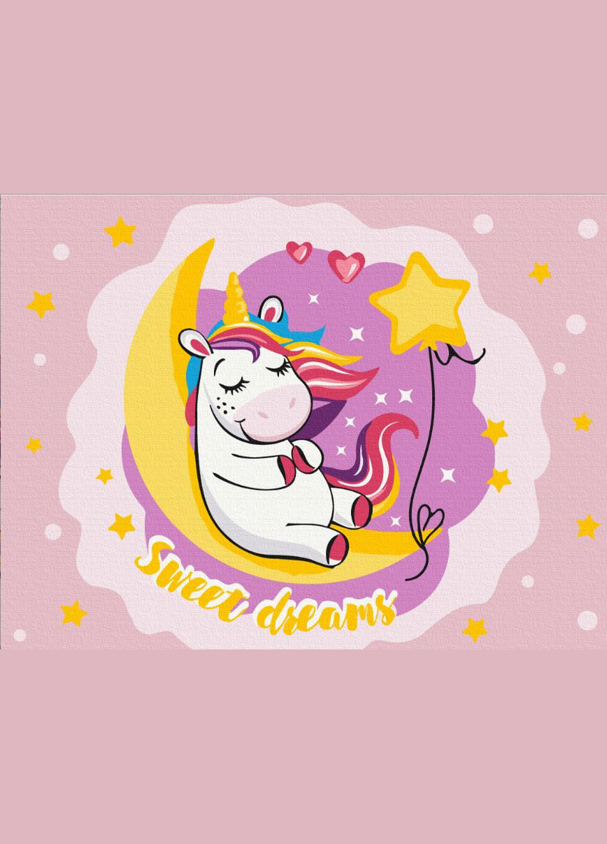 Картина по номерам детская тематика Мечта единорога Набор для росписи Холст на подрамнике 30x40 KBS0109 Brushme (308988058)