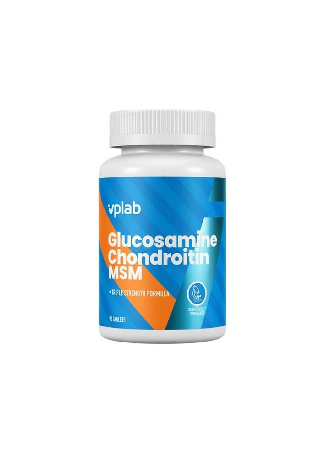 Препарат для суглобів та зв'язок Glucosamine Chondroitin MSM, 90 таблеток VPLab Nutrition (293479192)