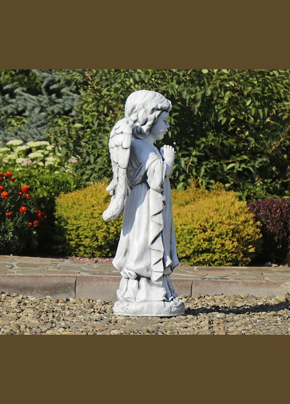Садова фігура Ангел, що молиться стоячи 72x24x25 см (ССП12091 ) Гранд Презент (289370394)