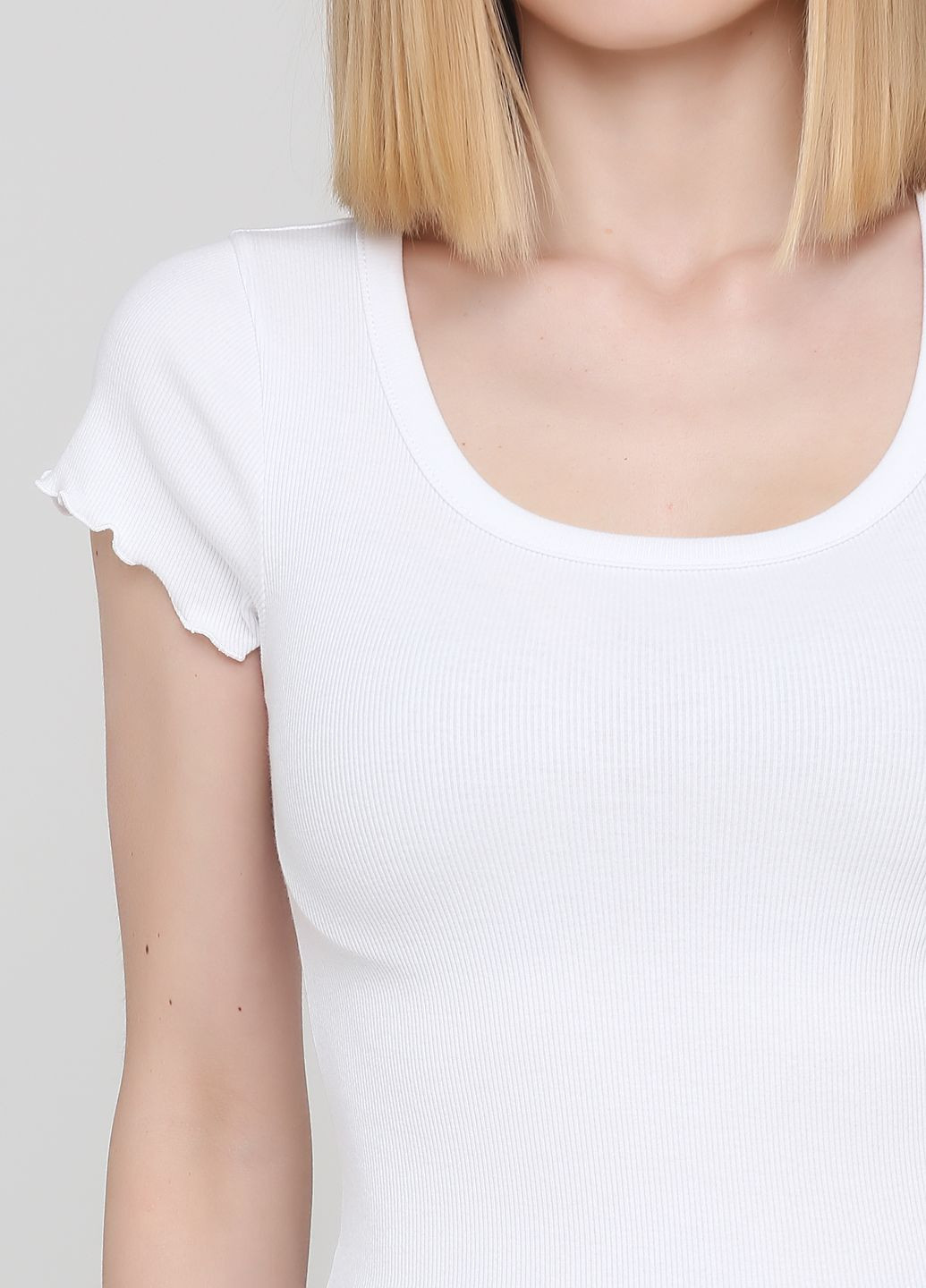Біла літня біла футболка - жіноча футболка af8029w Abercrombie & Fitch