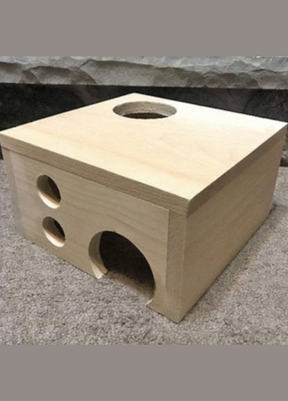 Домик для шиншиллы из дерева Лахета бланже (ДДШ-001101) No Brand (328605173)