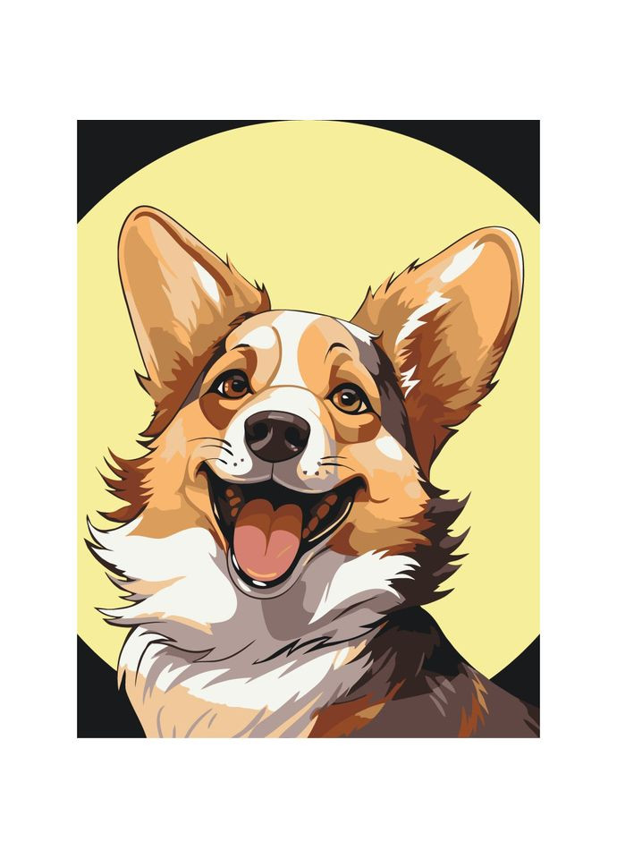 Картина за номерами "Коргі Коржик" 11708-AC 30х40 см Art Craft (335032183)