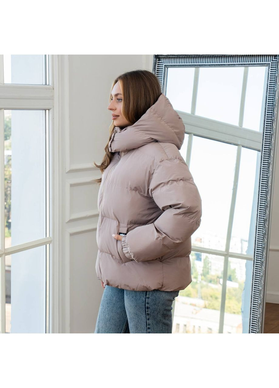 Бежевая зимняя зимняя куртка женская SK