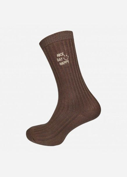 Набір жіночих шкарпеток високих бавовняних Лана Nise Day Happy 10 пар Асорті No Brand (278369143)